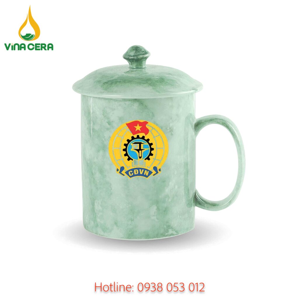 ly sứ in logo - quà tặng công đoàn