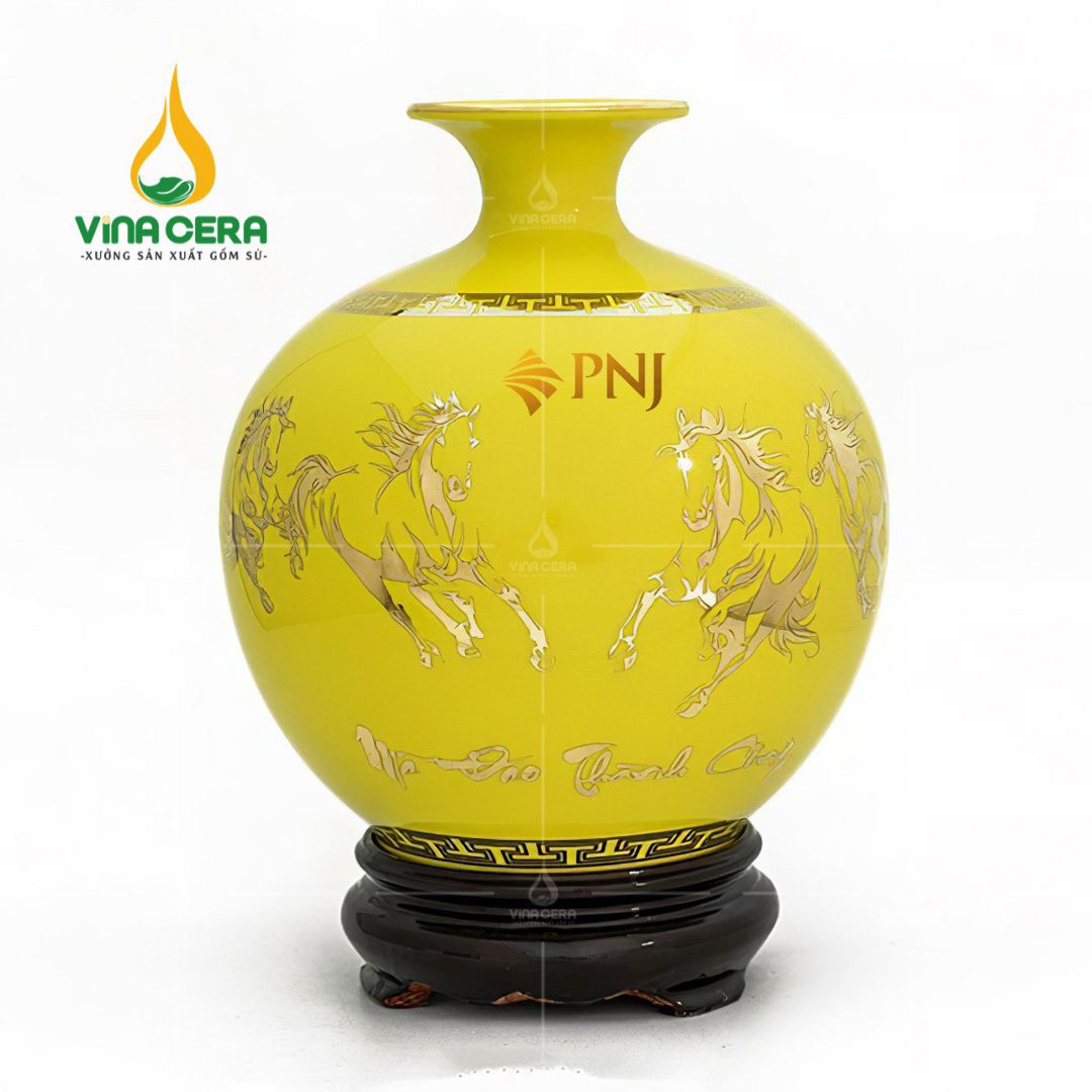 Bình Hút Lộc Mã Đáo Thành Công Vẽ Vàng - BHL 2580624 Bình Hút Lộc Mã Đáo Thành Công Vẽ Vàng