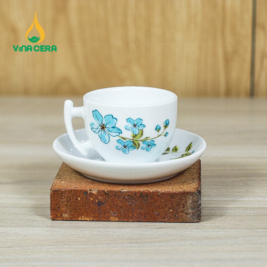 Bộ Trà Mẫu Đơn Hoa Xanh Chỉ Vàng - SVN BAT 22032407 Bộ Trà Mẫu Đơn Hoa Xanh - SVN BAT 22032407