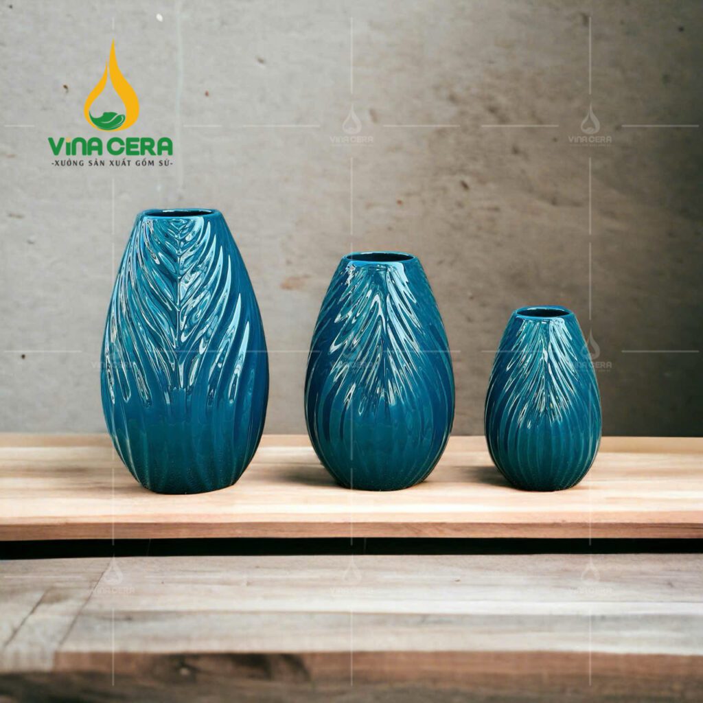 Mẫu Bình Hoa Men Xanh Lục Bảo - SVN BH 25032402 gợi ý mẫu bình hoa quà tặng 20/10
