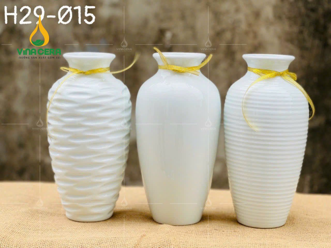 binh-hoa-mini-men-trang (27) Mẫu Bình Hoa Mini Sứ Trắng – SVN BH 28032401