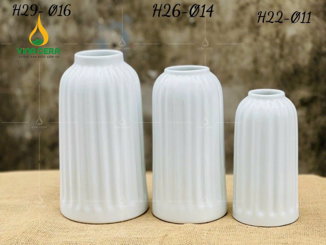 binh-hoa-mini-men-trang (29) Mẫu Bình Hoa Mini Sứ Trắng – SVN BH 28032401