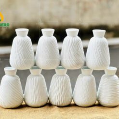 Mẫu Bình Hoa Mini Sứ Trắng - SVN BH 28032401 Mẫu Bình Hoa Mini Sứ Trắng – SVN BH 28032401