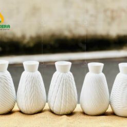 Mẫu Bình Hoa Mini Sứ Trắng - SVN BH 28032401 Mẫu Bình Hoa Mini Sứ Trắng – SVN BH 28032401