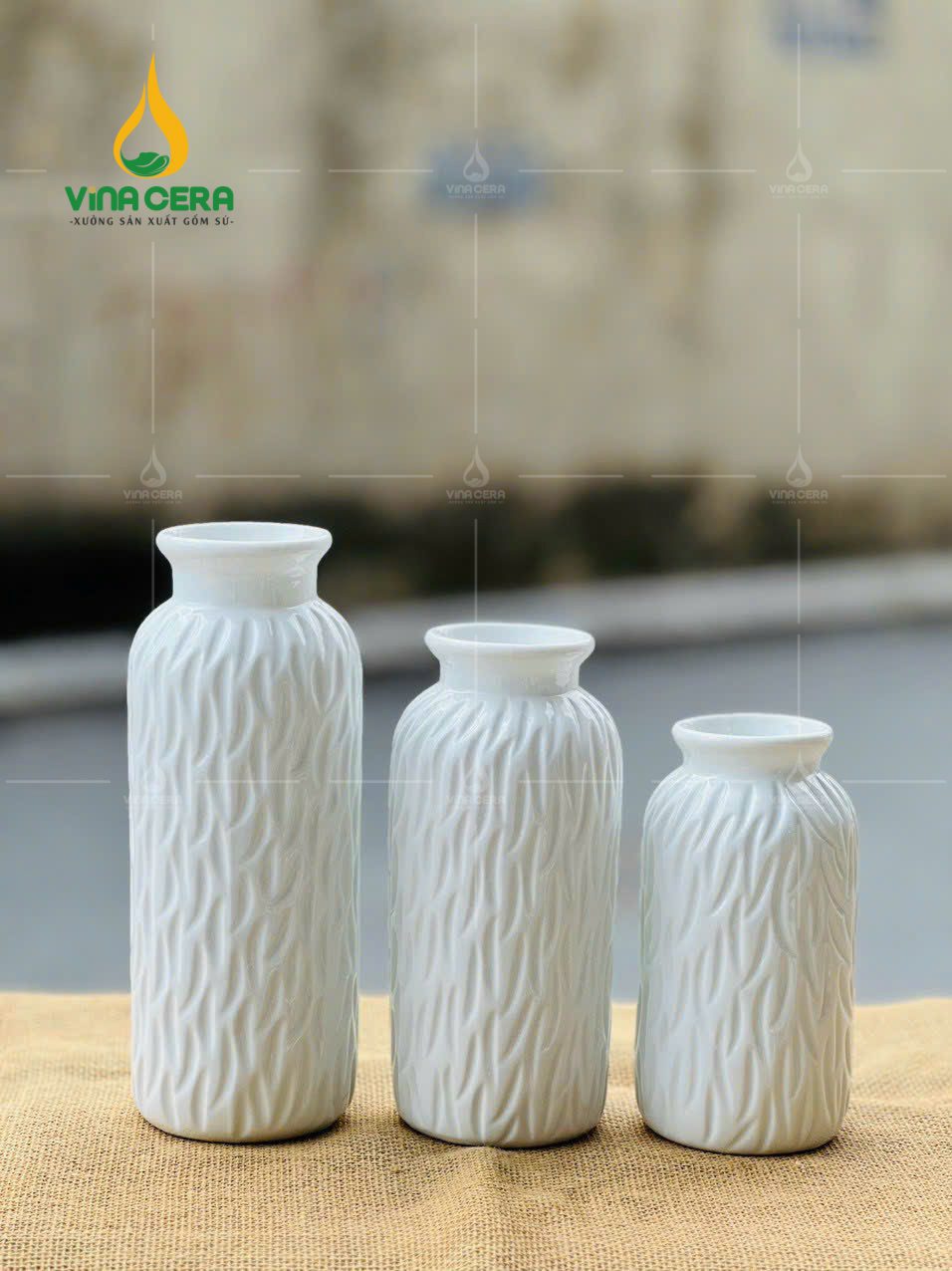 binh-hoa-mini-men-trang (36) Mẫu Bình Hoa Mini Sứ Trắng – SVN BH 28032401