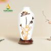 Bình Hoa Sen Vàng Vẽ Vàng