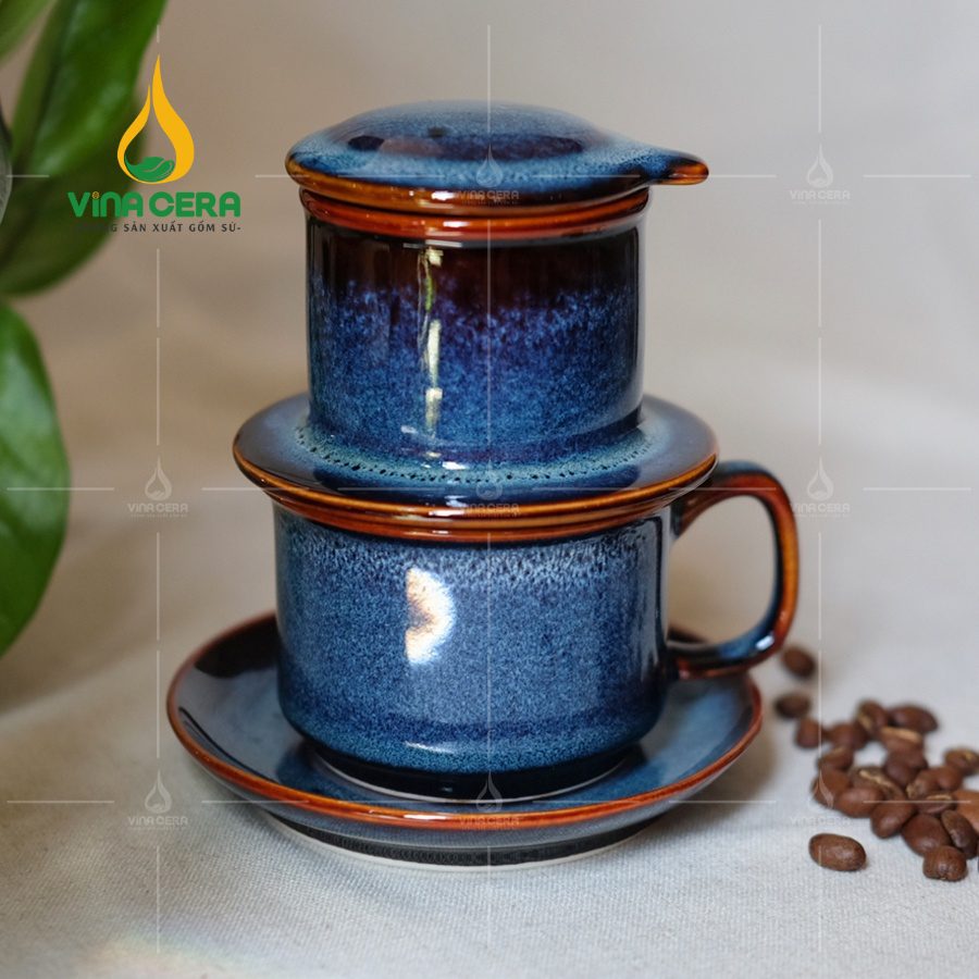 Bộ Quà Tặng Phin Cà Phê Men Xanh Hỏa Biến - LS-0252324 Bộ Quà Tặng Phin Cà Phê Men Xanh Hỏa Biến