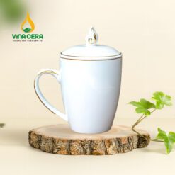 ly sứ bầu nắp ngọn lửa