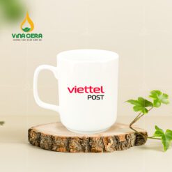 Ly Sứ Trắng Quai Vuông 320 ml