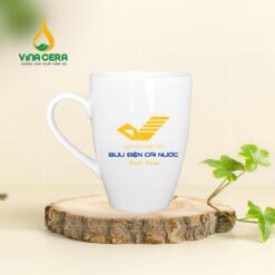 Ly sứ trắng bầu 380 ml