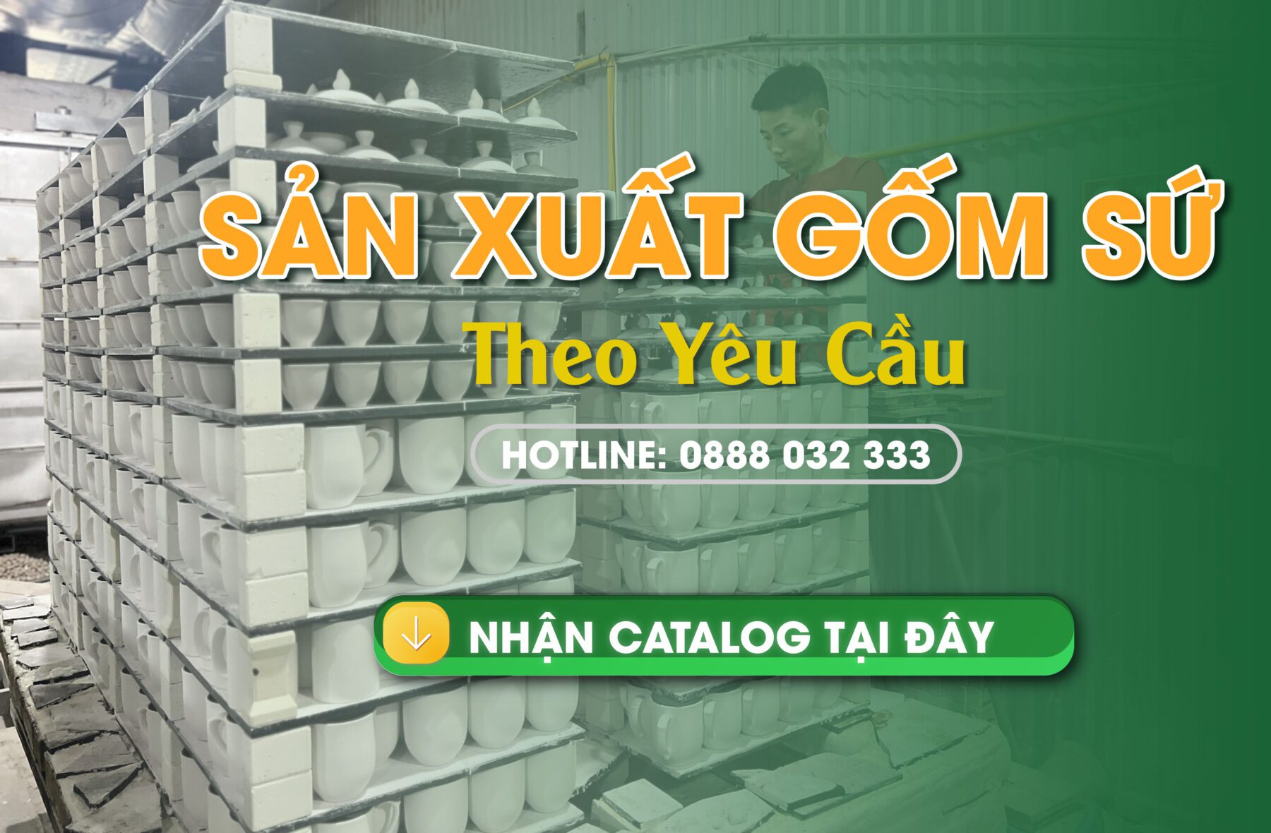 sản xuất gốm sứ theo yêu cầu