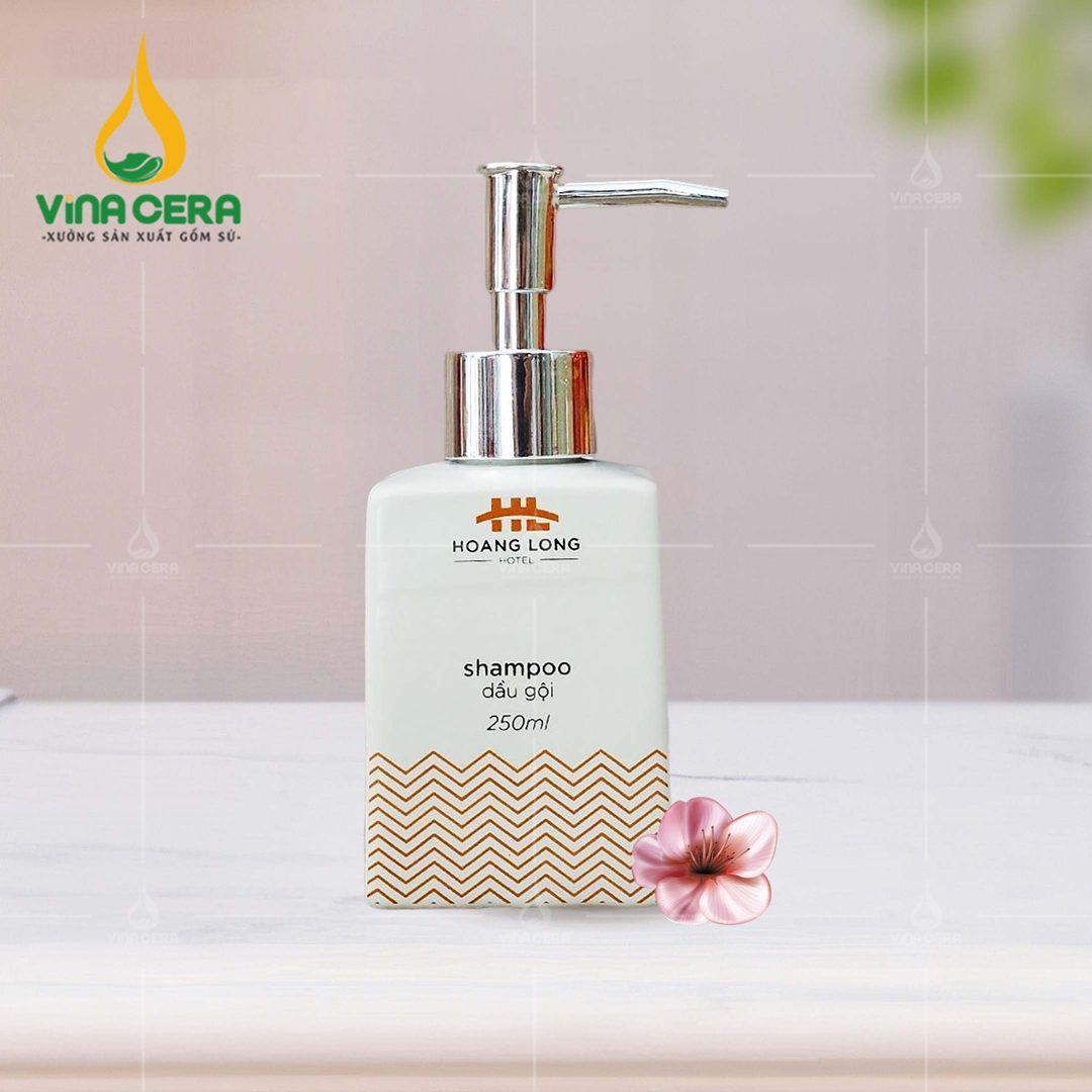 Bộ Nhà Tắm Bằng Sứ In Logo