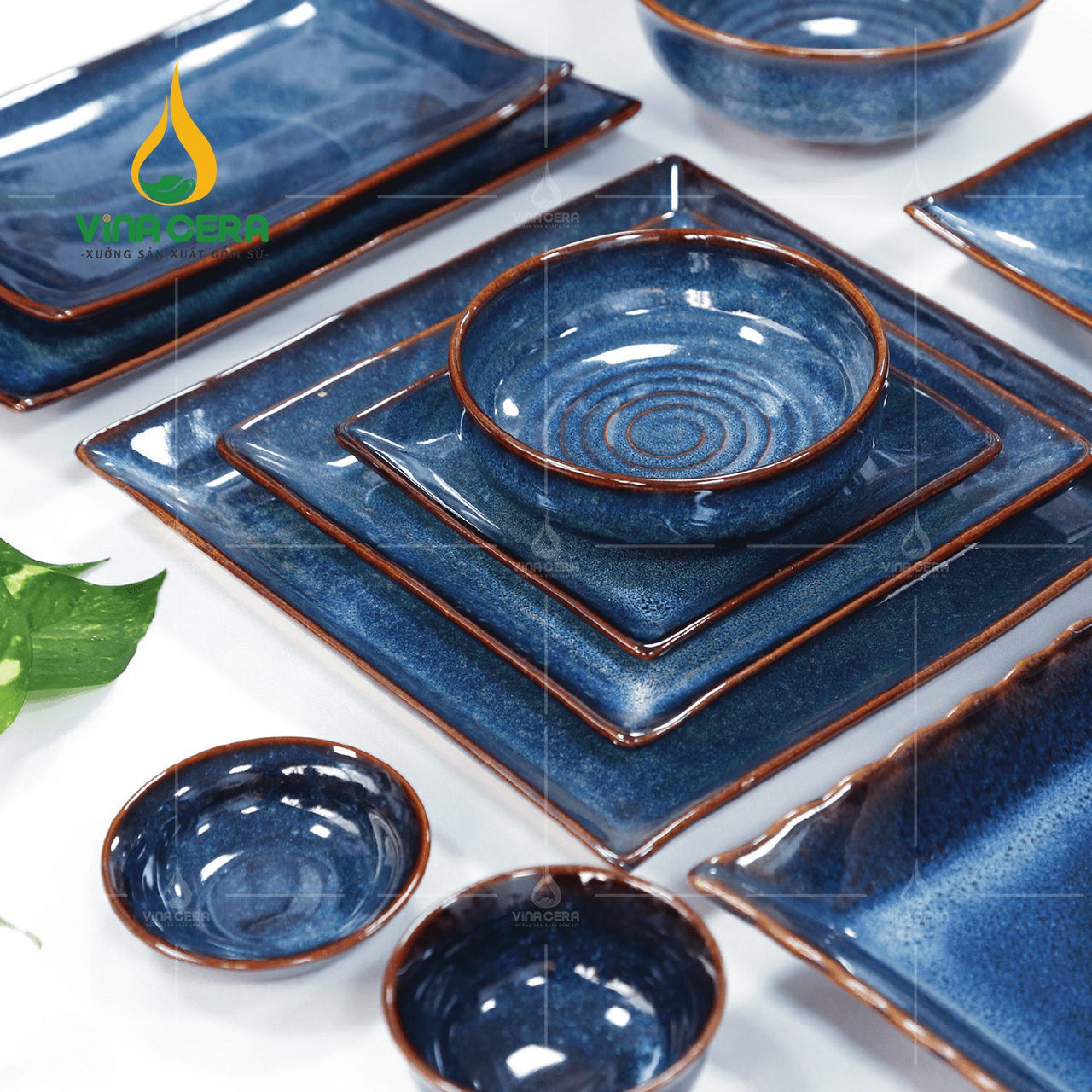 bo ban an men hoa bien xanh 1