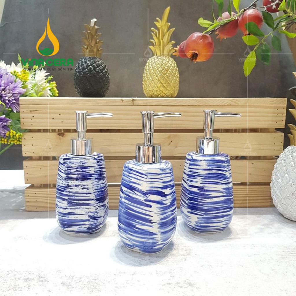 Bộ Nhà Tắm Bằng Sứ In Logo