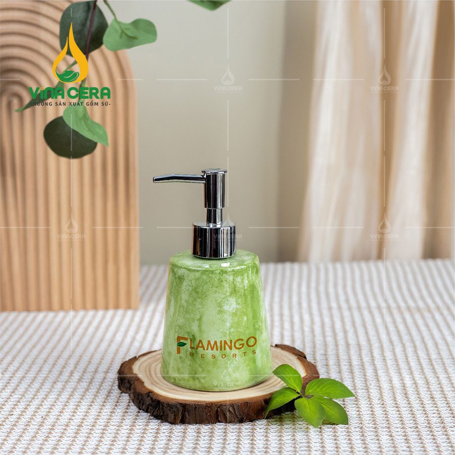 Bộ Nhà Tắm Bằng Sứ In Logo