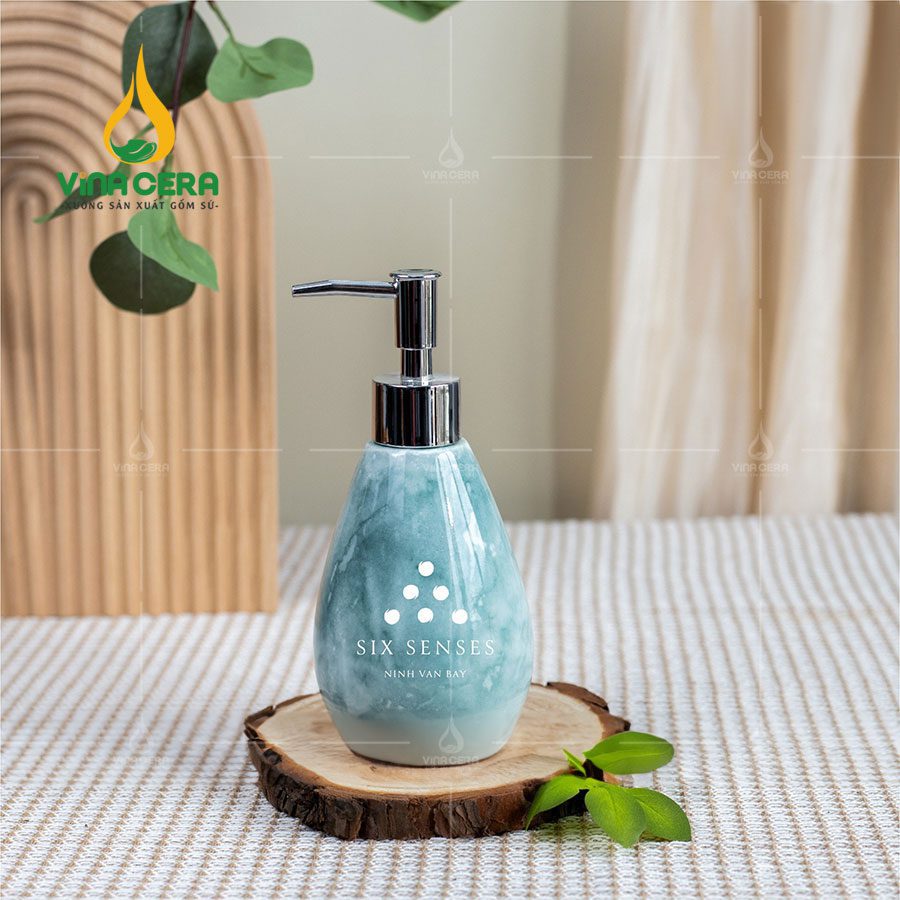 Bộ Nhà Tắm Bằng Sứ In Logo