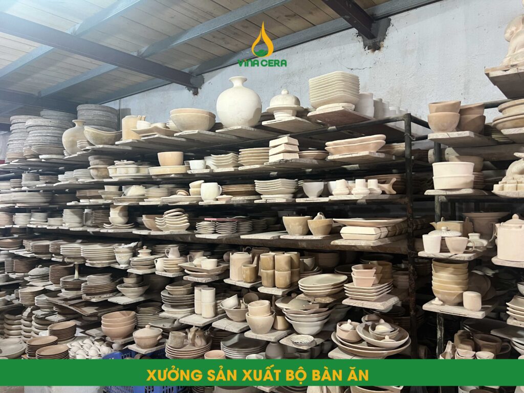 Chén Đĩa Sứ Men Ngọc Dáng Sen - BBA 082401 Xưởng sản xuất gốm sứ Vinacera