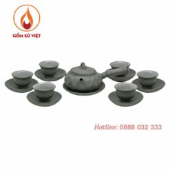 Bộ Ấm Trà Tay Ngang Bát Tràng