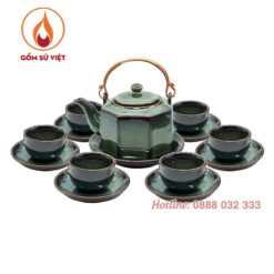 Bộ ấm trà hỏa biến quai đồng