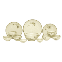 Bộ Chén Dĩa Vẽ Chuồn Cao Cấp 12 Sản Phẩm