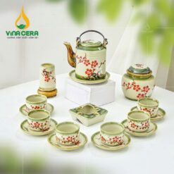 Bộ Ấm Tích Men Tro Hoa Đào - BAT 0270424