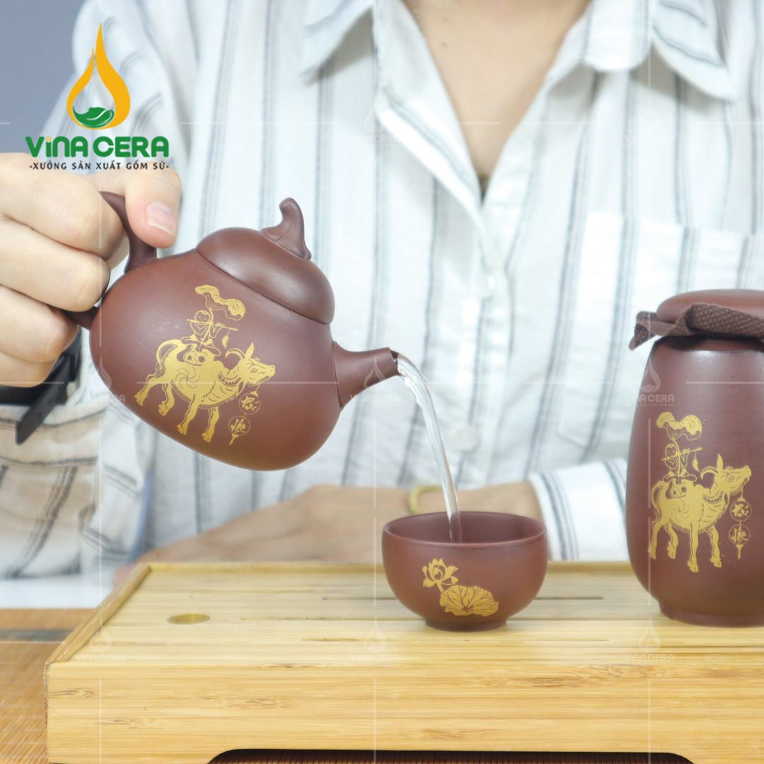 Bộ Ấm Trà Du Lịch Mục Đồng An Thổ Túc - BAT 0170524 Bộ ấm trà du lịch mục đồng