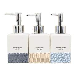 Combo bộ 3 chai sứ xịt đựng sữa tắm, dầu gội