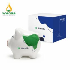 Heo Đất tiết kiệm gốm sứ Bát Tràng bảo hiểm manulife