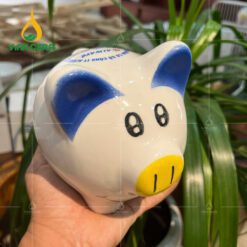 Heo Sứ Tiết Kiệm Lợn Đất Ống Heo Mini Hoạ Tiết Vẽ Tay Dễ Thương Gốm Sứ Bát Tràng Cao Cấp (2)