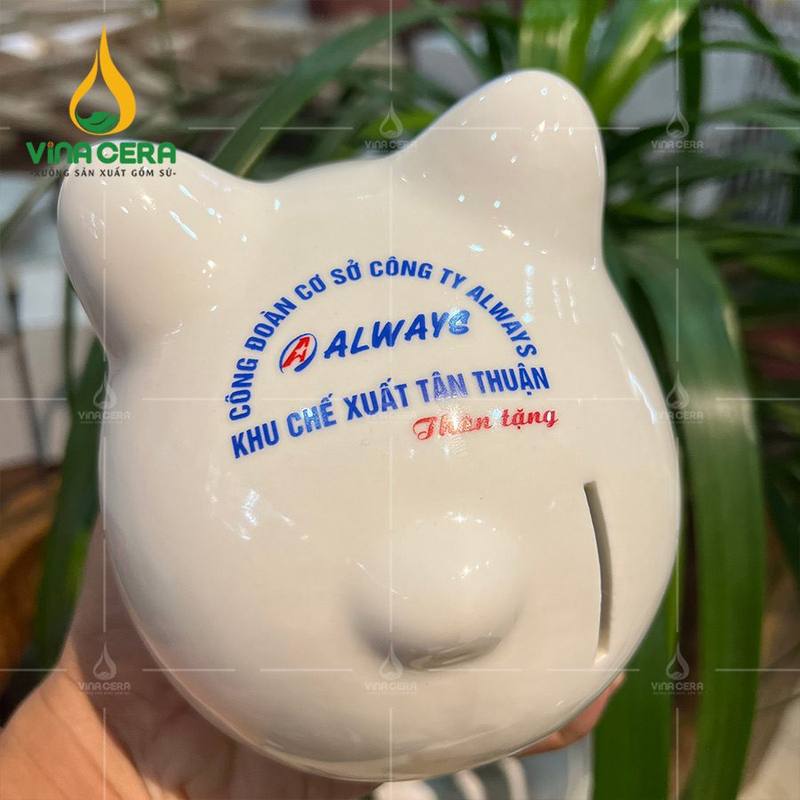 Heo Đất In Logo Sứ Bát Tràng - HD 0752824 Heo Sứ Tiết Kiệm Lợn Đất Ống Heo Mini Hoạ Tiết Vẽ Tay Dễ Thương Gốm Sứ Bát Tràng Cao Cấp (2)