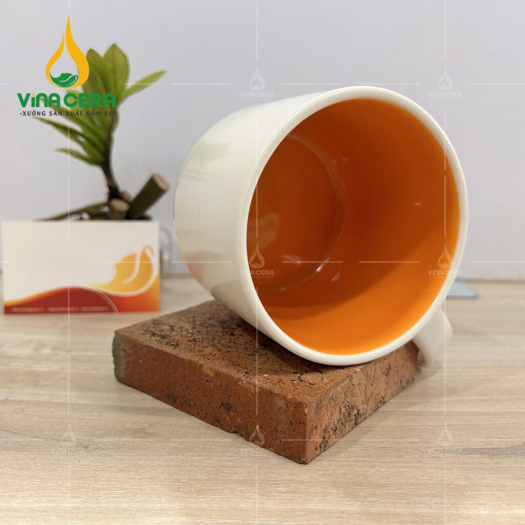 Ly Sứ Bát Tràng Trắng Lòng Vàng