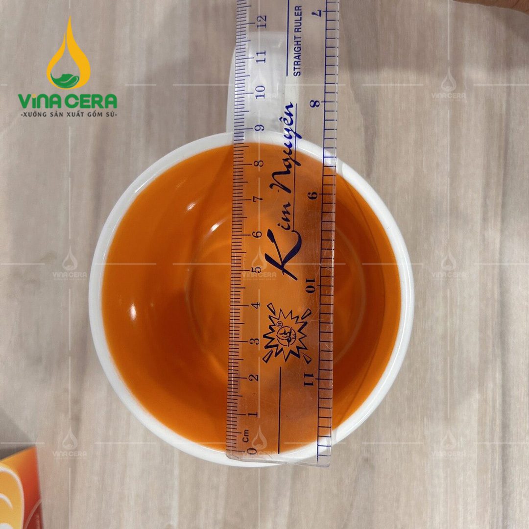 Ly Sứ Bát Tràng Trắng Lòng Vàng