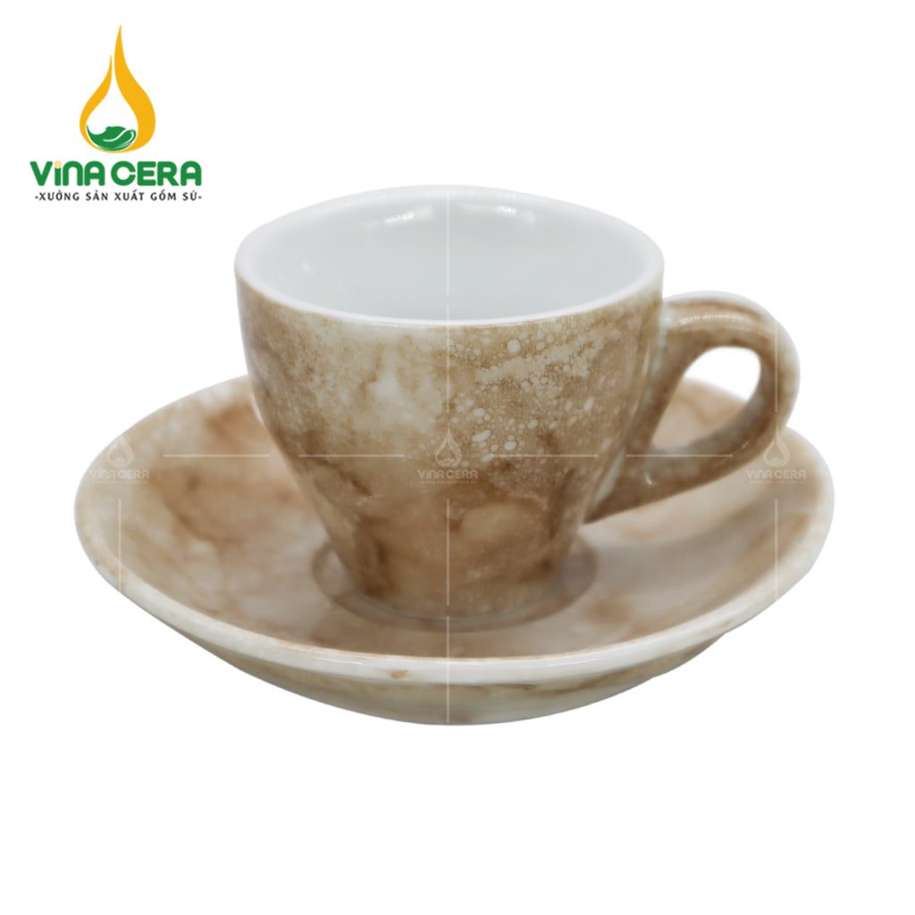 Ly Sứ Cà Phê Espresso Bát Tràng - LS-016524 Ly sứ cà phê Espresso Bát Tràng