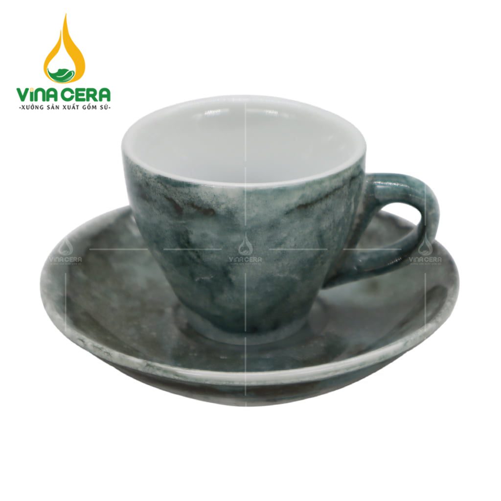 Ly Sứ Cà Phê Espresso Bát Tràng - LS-016524 Ly sứ cà phê Espresso Bát Tràng