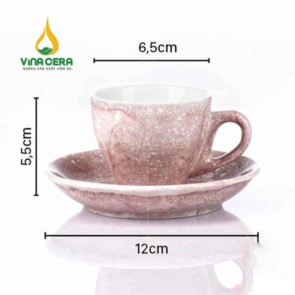 Ly Sứ Cà Phê Espresso Bát Tràng - LS-016524 Ly sứ cà phê Espresso Bát Tràng
