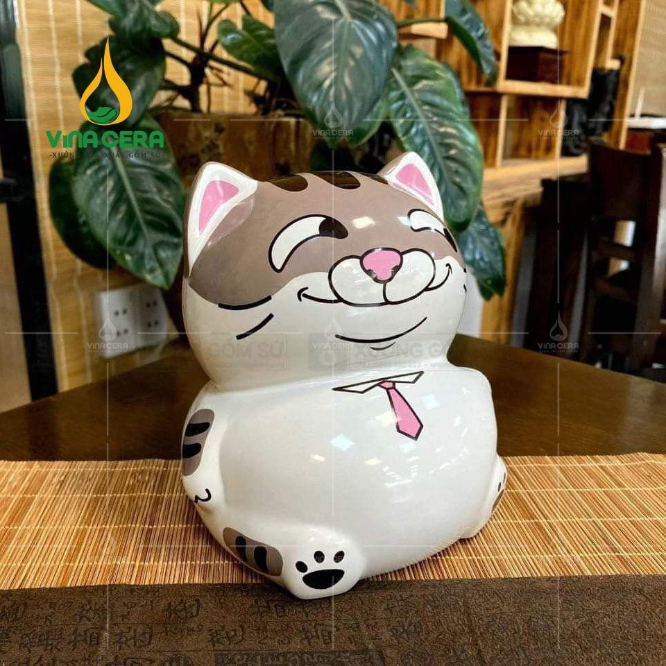 Ống heo tiết kiệm mèo mập