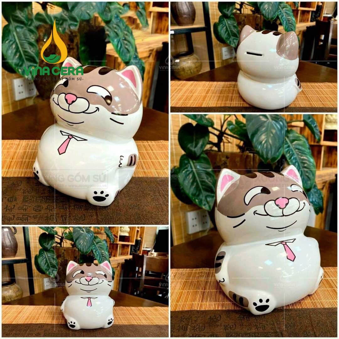 Ống heo tiết kiệm mèo mập