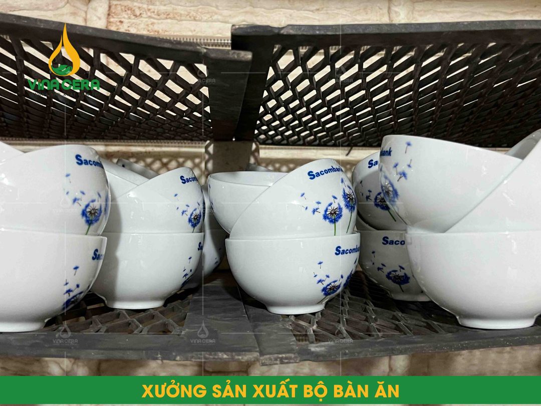 Tô Sứ Khum Trắng Trơn Đa Kích Thước - TO 082409 Tô Bát Phở In Logo Dùng Cho Quán Ăn