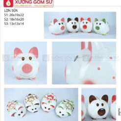 Ống heo đất tiết kiệm màu trắng