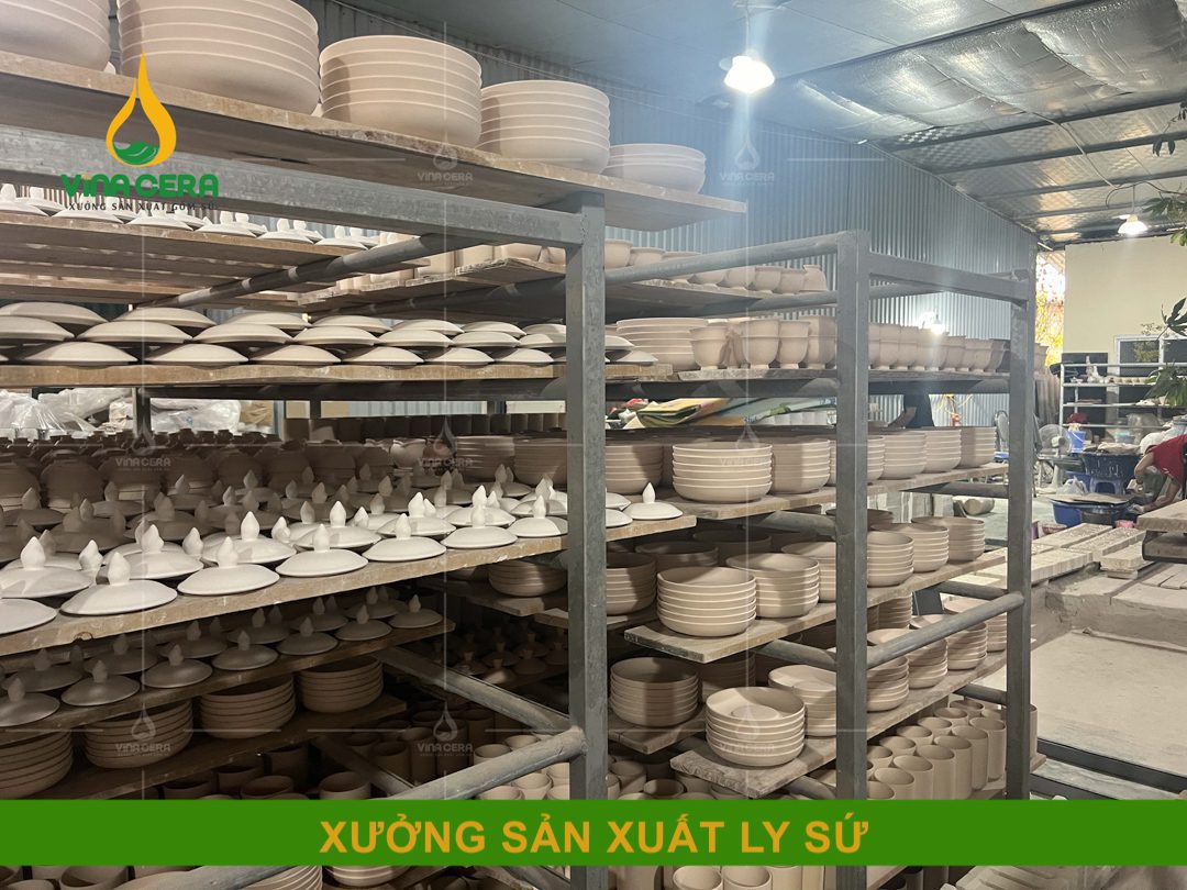 Xưởng sản xuất ly sứ