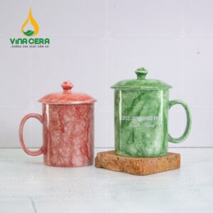 Trang chủ ly sứ vân đá có nắp JUNGWOO VINA (1)