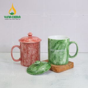 Trang chủ ly sứ vân đá có nắp JUNGWOO VINA (1)