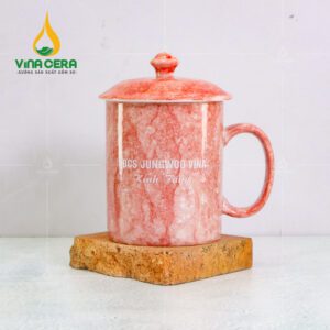 Trang chủ ly sứ vân đá có nắp JUNGWOO VINA (1)