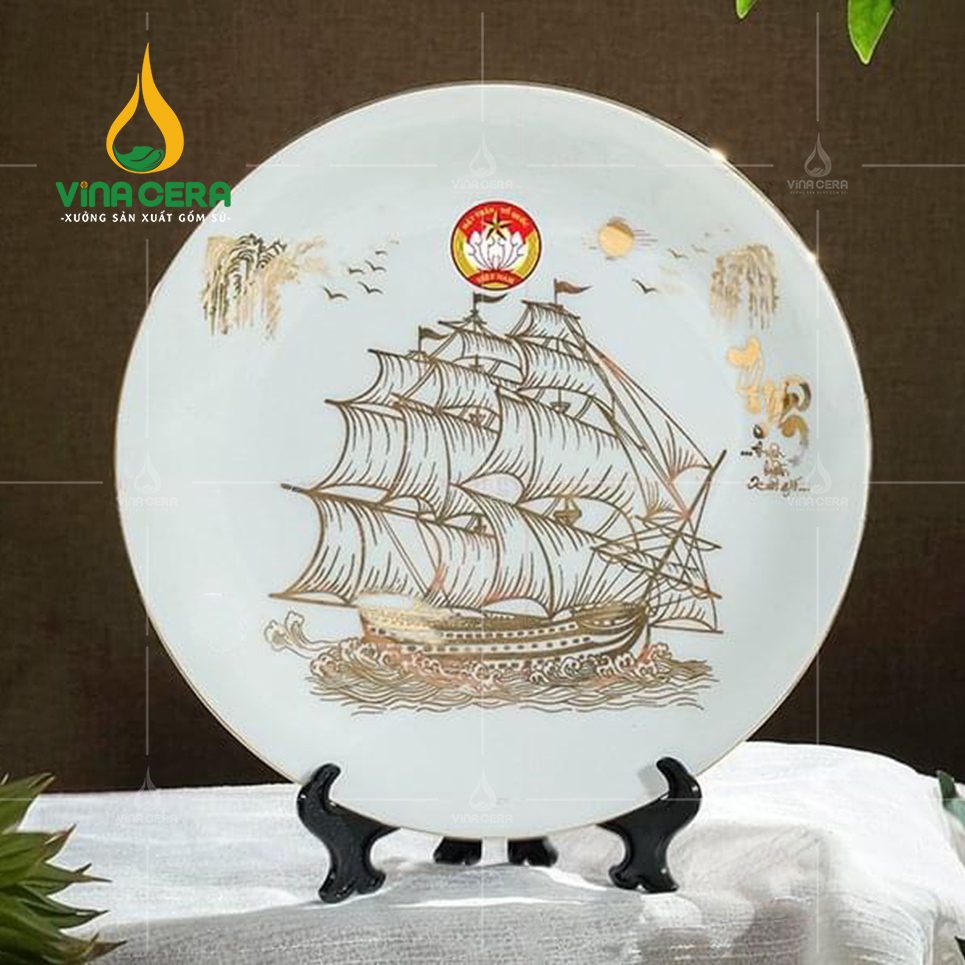 Gợi Ý Quà Tặng Ý Nghĩa Kỷ Niệm 80 Năm Thành Lập Quân Đội Việt Nam Đĩa biểu trưng - Quà tặng kỷ niệm ngày thành lập Quân đội nhân dân