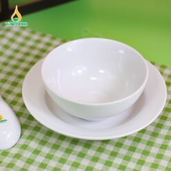 Đĩa Lót Chén Cơm Sứ 15.5 cm