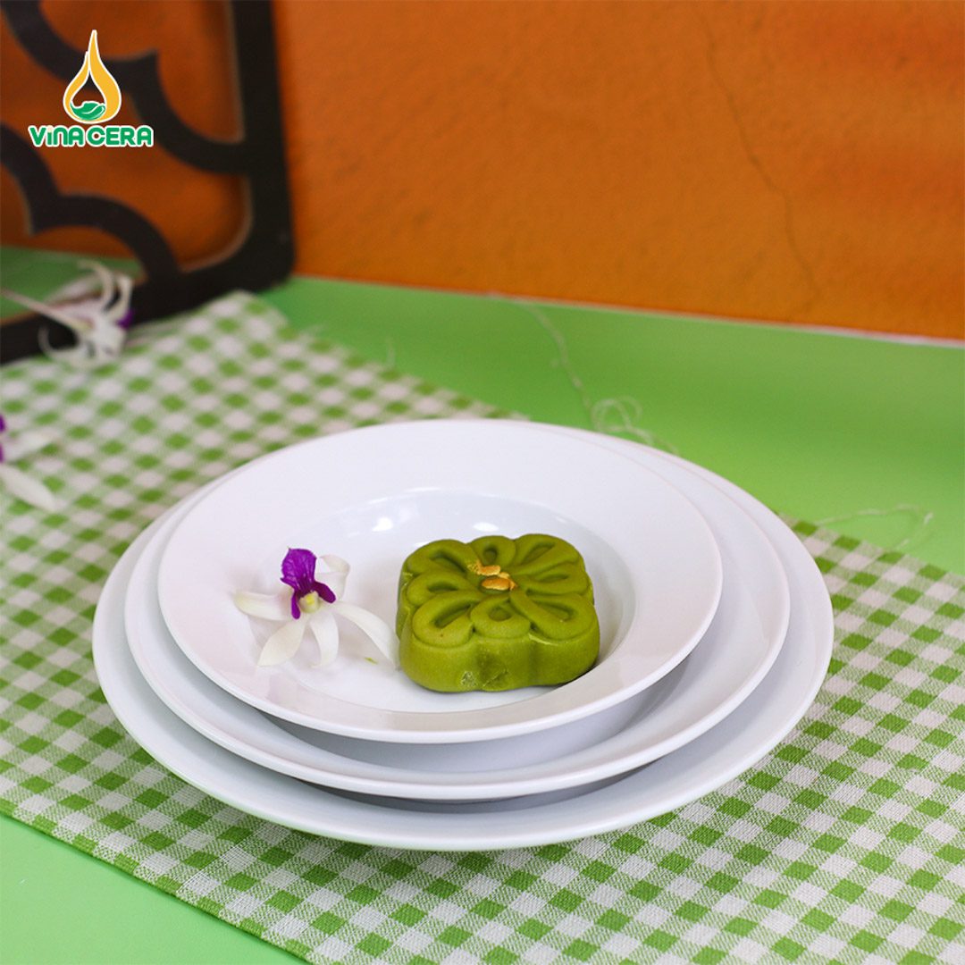 Đĩa Sâu Lòng Trơn Sứ Trắng - DS 082404 Đĩa sâu lòng trơn sứ trắng