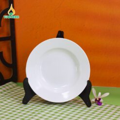 Đĩa Sâu Lòng Trơn Sứ Trắng - DS 082404 Đĩa sâu lòng trơn sứ trắng