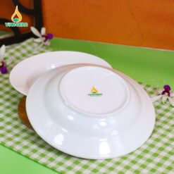 Đĩa Sâu Lòng Trơn Sứ Trắng - DS 082404 Đĩa sâu lòng trơn sứ trắng