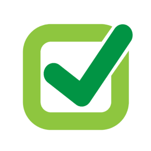Bình Hút Lộc In Logo vector check mark icon