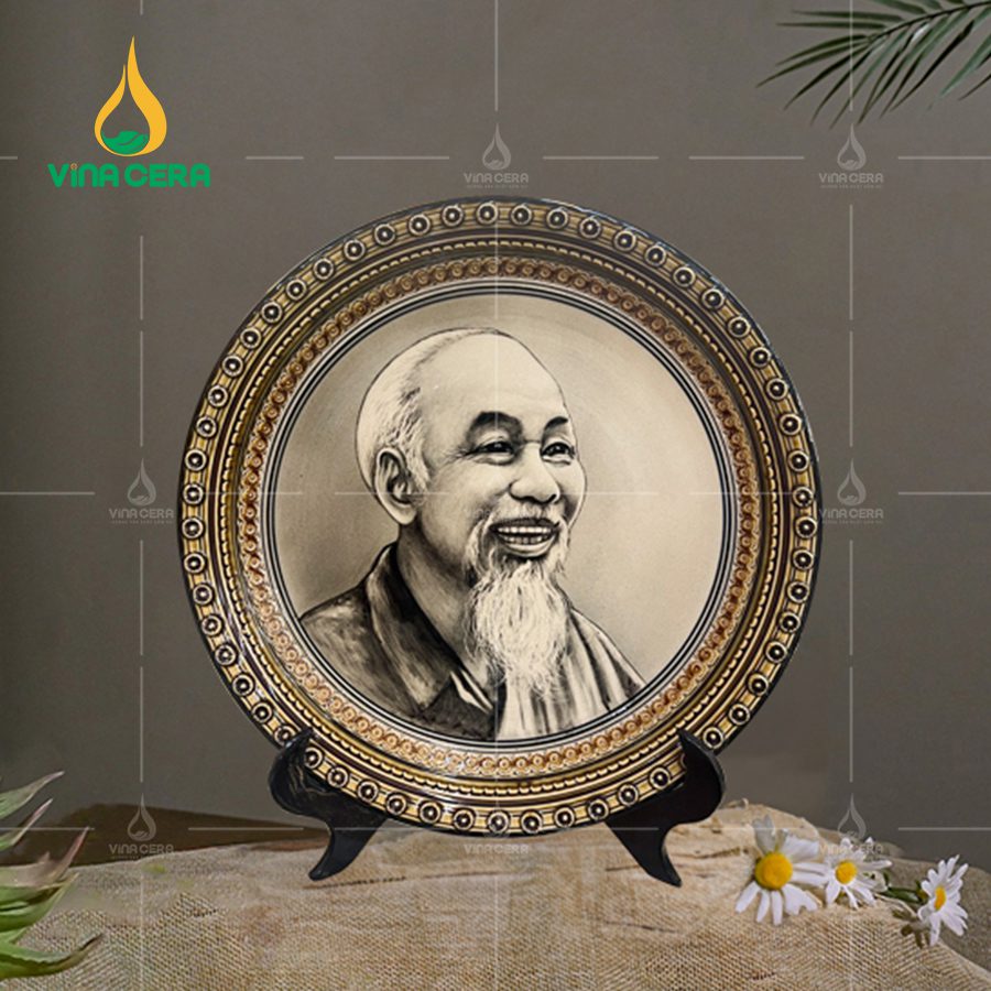 Đĩa biểu trưng Bát Tràng in logo quà Kỷ Niệm ĐBT 0291024 Đĩa biểu trưng Bát Tràng in logo quà Kỷ Niệm ĐBT 0291024